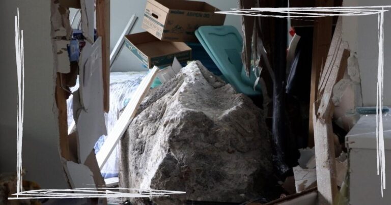 Massive Rock Suddenly Smashes Into a Home – The Viral Footage Will Make Your Heart Stop