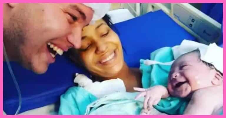 Newborn Greets Doting Dad With Epic Smile – You’ll Never Guess What She Looks Like Now