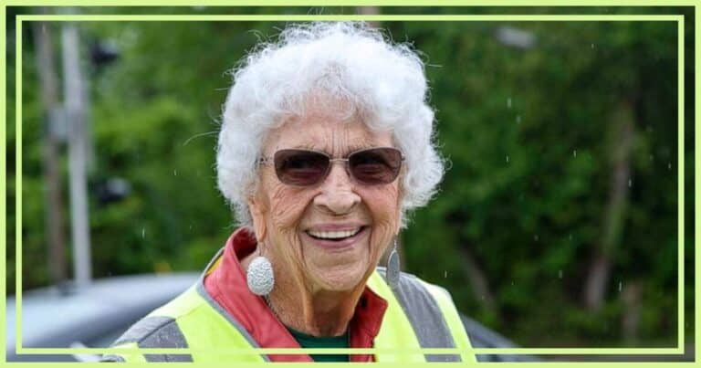 Crossing Guard is Minutes Away From Retiring – Then She Looks Across the Road and Gasps