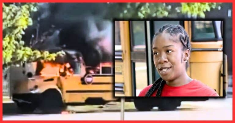 Pregnant Driver And 37 Kids Are Stuck In A Bus Fire – She Makes a Quick Decision Just In Time