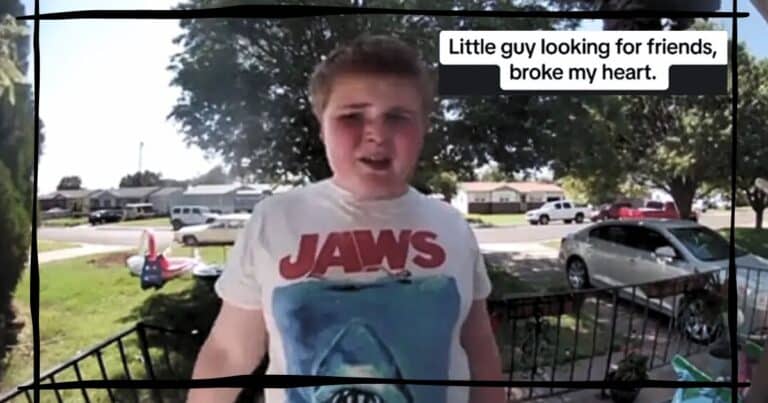 Lonely Boy Rings a Stranger’s Doorbell – Then Asks One Heartbreaking Question