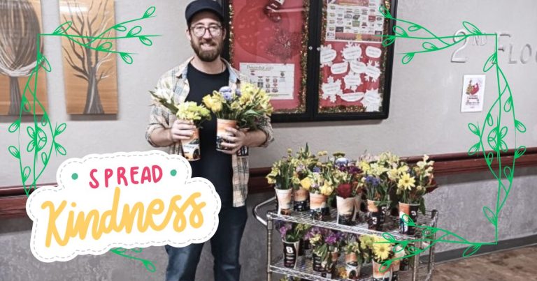 Man Discovers Discarded Flowers – What He Does With Them Blooms Joy For A Forgotten Group