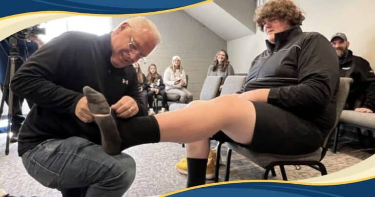 Teen’s Size 23 Feet Make Life a Challenge – Then 1 Huge NBA Legend Gives Him an Epic Surprise