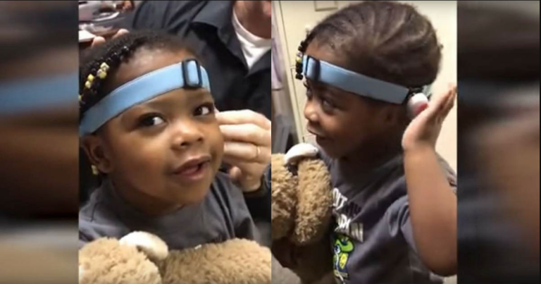 Deaf Child Hears For The First Time – And Her 3 Word-Reaction Will Melt Your Heart