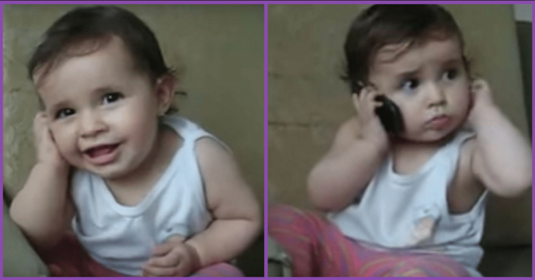 Adorable Toddler Picks Up Mom’s Cell Phone – Then Goes On A Rant Like You’ve Never Heard